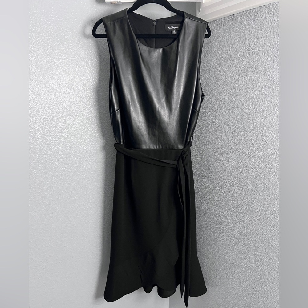 Elegant Black Asymmetrical Dress